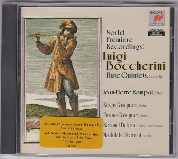 Luigi Boccherini, Jean-Pierre Rampal - Flute quintets, g. 437442 - Jean-Pierre Rampal, Luigi Boccherini - CD