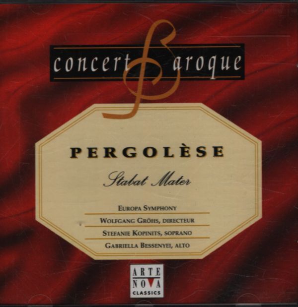 Concert baroque : Pergolèse - Stabat mater - Pergolèse - CD