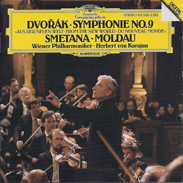 Dvorák - Symphonie nr. 9 die moldau - Dvorak, Herbert Von Karajan, Wiener Philharmoniker, Smetana - CD