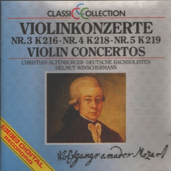 Classic Collection Vol 23 : Mozart - Concertos pour violon et orchestre n°3, 4 et 5 - Mozart - CD