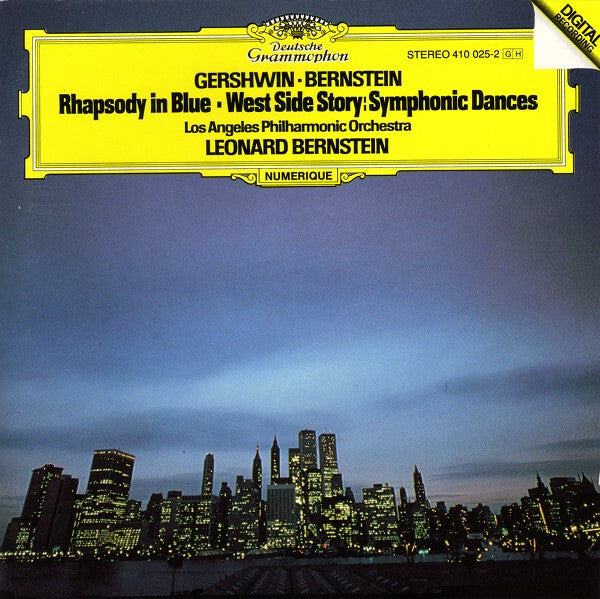 Gershwin* ? Bernstein* - Los Angeles Philharmonic Orchestra, Leonard Bernstein - Rhapsody In Blue · West Side Story: Symphonic Dances - Gershwin ? Bernstein - CD
