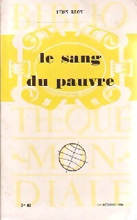Le sang du pauvre - Léon Bloy - Livre