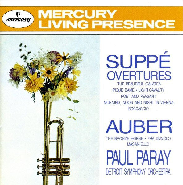 Suppé* / Auber* ? Paul Paray, Detroit Symphony Orchestra - Overtures - Detroit Symphony Orchestra, Suppe, Auber ? Paul Paray - CD