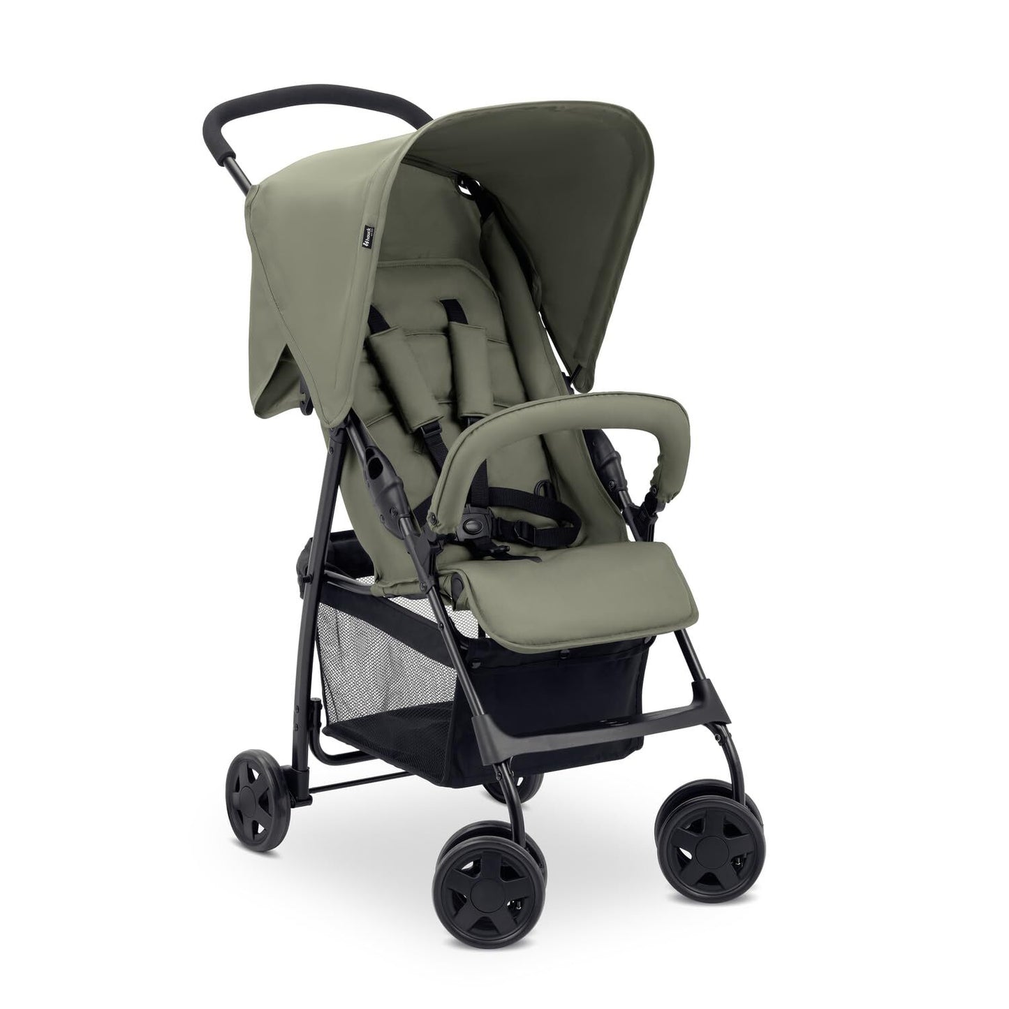 Hauck Poussette Compacte Citadine Sport - Ultra légère seulement 5,9 kg, pliable et inclinable, jusqu'à 15 kg, capote pare - Soleil, grand panier 3 kg, olive - - Divers