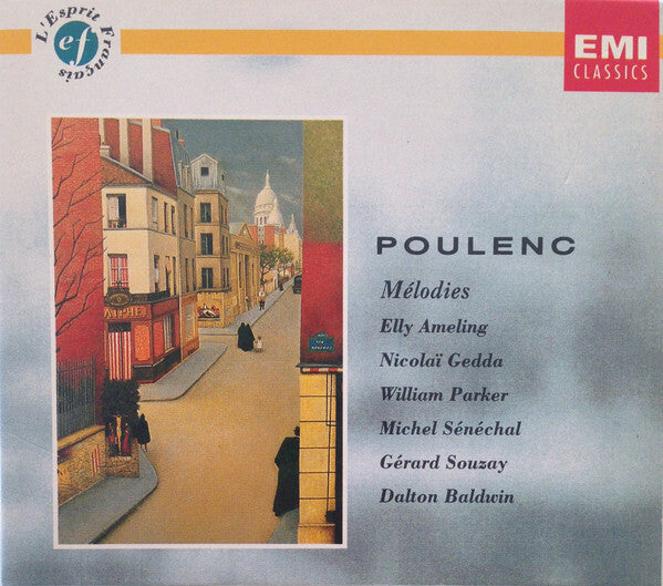 Poulenc*, Elly Ameling, Nicola? Gedda*, William Parker (3), Michel Sénéchal, Gérard Souzay, Dalton Baldwin - Mélodies - Poulenc, Elly Ameling, Gérard Souzay, Michel Sénéchal, Nicola? Gedda, William Parker (3), Dalton Baldwin - CD