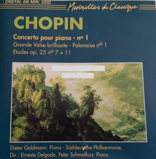 Frédéric Chopin - Concerto Pour Piano N°1 - Frédéric Chopin - CD