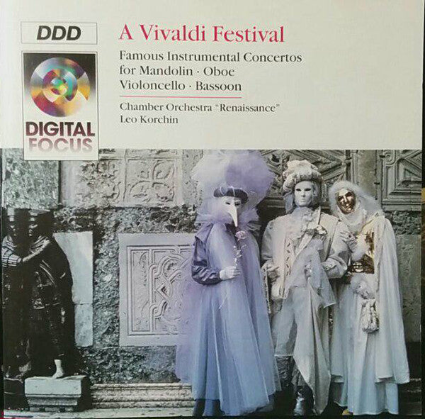 Vivaldi*, Chamber Orchestra Renaissance*, Leo Korchin - A Vivaldi Festival: Famous Instrumental Concertos For Mandolin, Oboe, Violoncello And Bassoon - Vivaldi, Chamber Orchestra Renaissance, Leo Korchin - CD