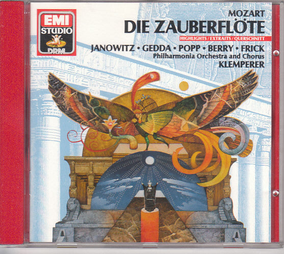 Mozart* - Janowitz* ? Gedda* ? Popp* ? Berry* ? Frick* ? Philharmonia Orchestra And Chorus*, Otto Klemperer - Die Zauberflöte (Querschnitt) - Mozart - CD
