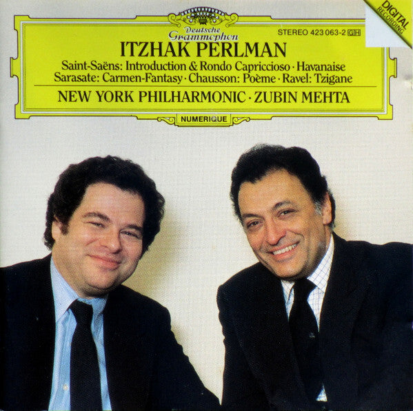 Saint-Saëns* ? Sarasate* ? Chausson* ? Ravel* - Itzhak Perlman ? New York Philharmonic ? Zubin Mehta - Saint-Saëns: Introduction & Rondo Capriccioso ? Havanaise ? Sarasate: Carmen-Fantasy ? Chausson: - Saint-Saëns ? Sarasate ? Chausson ? Ravel - CD