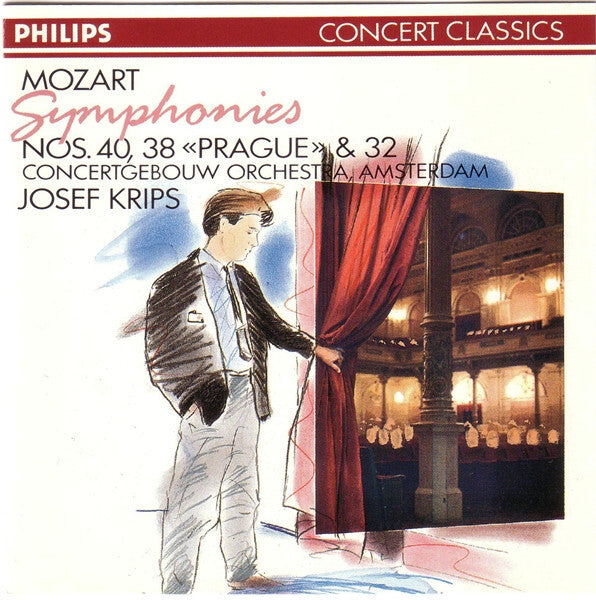 Mozart* / Concertgebouw Orchestra, Amsterdam* / Josef Krips - Symphonies Nos. 40, 38 Prague & 32 - Mozart, Amsterdam, Josef Krips, Concertgebouw Orchestra - CD