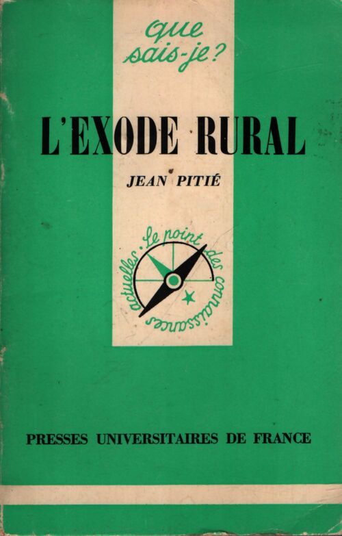 L'exode rural - J. Pitié - Livre