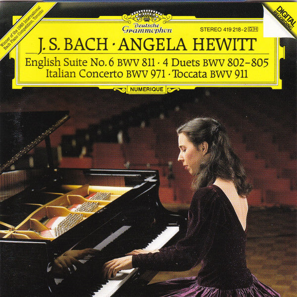 J.S. Bach - Angela Hewitt - English suite no.6 bwv 811 - 4 duets bwv 802 - 805 - Italian concerto bwv 971 - Toccata bwv 911 - J.S. Bach, Angela Hewitt - CD