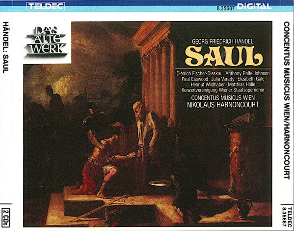 Georg Friedrich Händel - Fischer - Dieskau rolfe johnson esswod varady gale konzertvereinigung wiener staatsopernchor concentus musicus wien nikolaus harnoncourt - Saul (2 CD) - Georg Friedrich Händel - CD