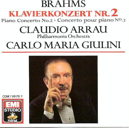Brahms - Claudio arrau, philharmonia orchestra, carlo maria giulini - Klavierkonzert nr. 2 piano concerto no.2 concerto pour piano n°2 - Brahms, Claudio Arrau - CD