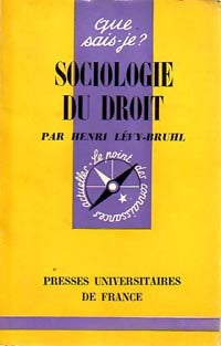 Livrenpoche : Sociologie du droit - Henri Lévy-Bruhl - Livre
