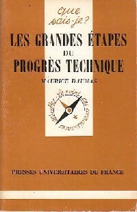 Livrenpoche : Les grandes étapes du progrès technique - Maurice Daumas - Livre
