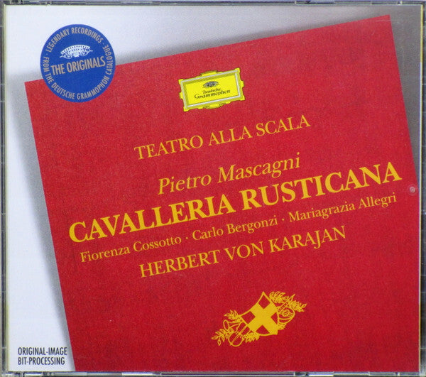 Pietro Mascagni - Teatro Alla Scala, Fiorenza Cossotto, Carlo Bergonzi, Mariagrazia Allegri*, Herbert von Karajan - Cavalleria Rusticana - Herbert Von Karajan, Pietro Mascagni, Carlo Bergonzi, Teatro Alla Scala, Fiorenza Cossotto, Mariagrazia Allegri - CD