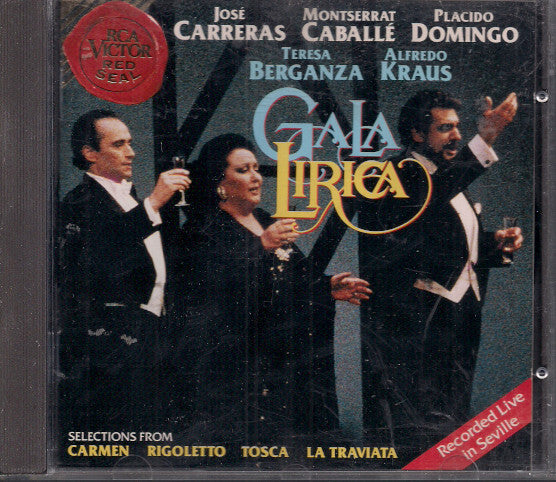 José Carreras - Gala Lirica (Opernarien) - Collectif, Montserrat Caballé, Teresa Berganza, Placido Domingo, José Carreras, Alfredo Kraus - CD