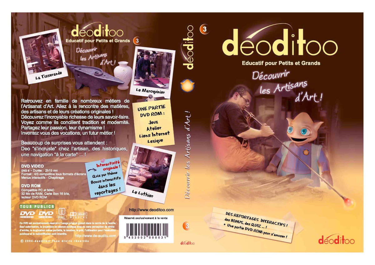 Deoditoo, vol. 3 : decouvrir les artisans d'art - Inconnu - DVD