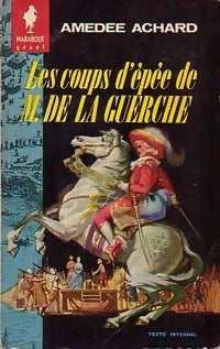 Livrenpoche : Les coups d'épée de M. de la Guerche - Amédée Achard - Livre
