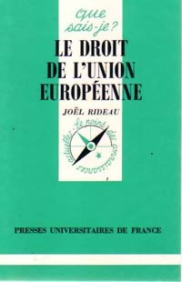 Livrenpoche : Le droit des communautés européennes - Joël Rideau - Livre
