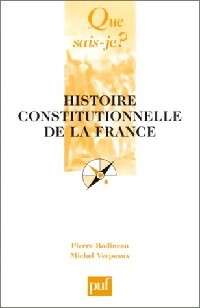 Livrenpoche : Histoire constitutionnelle de la France - Pierre Bodineau, Michel Verpeaux - Livre