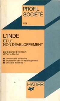 Livrenpoche : L'Inde et le non-développement - Solange Ewenczyk, Pierre Weibel - Livre