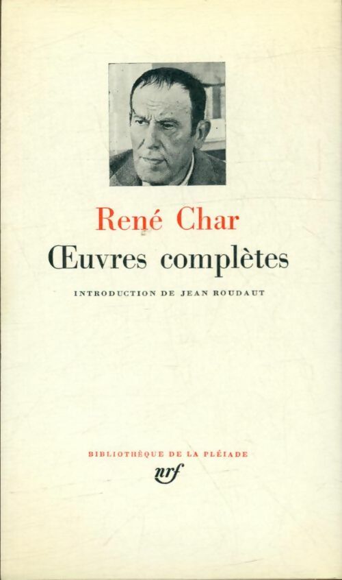 Livrenpoche : Oeuvres complètes - René Char - Livre