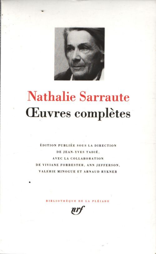 Oeuvres complètes - Nathalie Sarraute - Livre