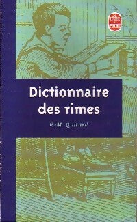 Livrenpoche : Dictionnaire des rimes - Pierre-Marie Quitard - Livre