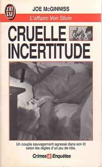 Livrenpoche : Cruelle incertitude - Joe McGinniss - Livre