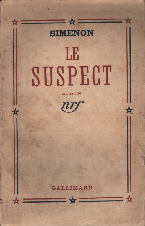 Le suspect - Georges Simenon - Livre