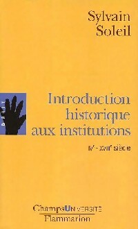 Livrenpoche : Introduction historique aux institutions - Sylvain Soleil - Livre