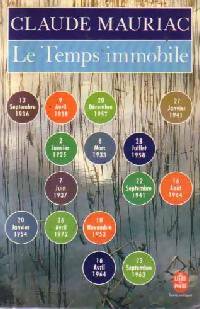 Livrenpoche : Le temps immobile - Claude Mauriac - Livre