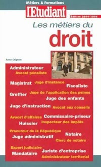 Livrenpoche : Les métiers du droit - Anne Crignon - Livre