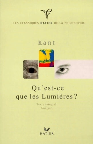Livrenpoche : Qu'est-ce que les Lumières ? - Emmanuel Kant - Livre