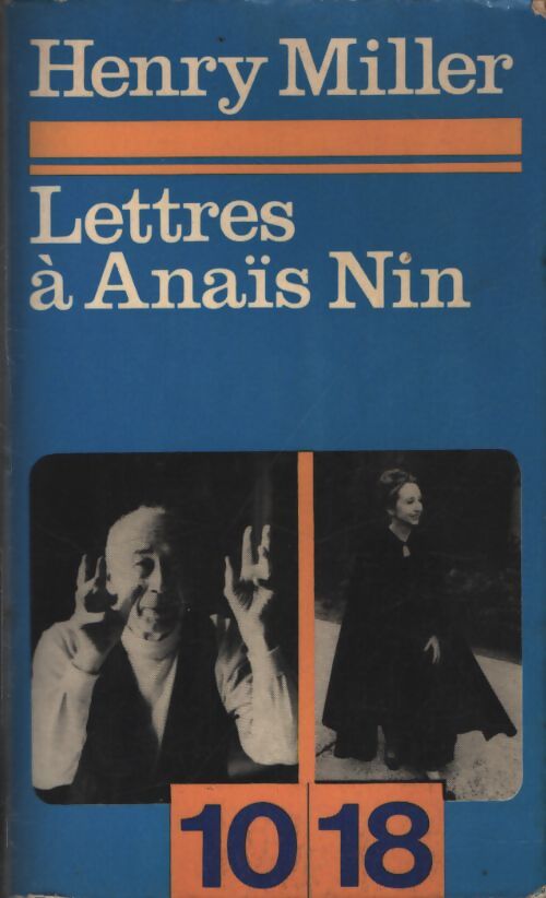 Lettres à Anaïs Nin - Henry Miller - Livre