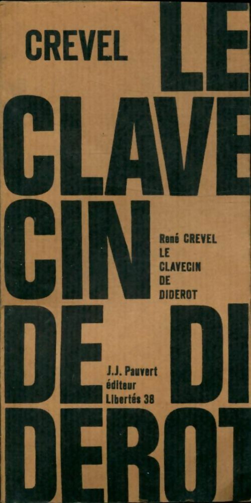 Livrenpoche : Le clavecin de Diderot - René Crevel - Livre