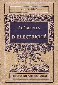 Livrenpoche : Eléments d'électricité - Charles Fabry - Livre