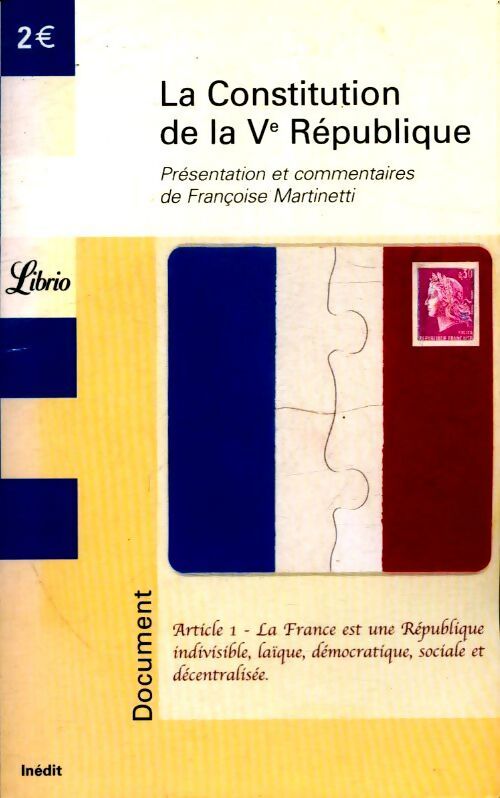 Livrenpoche : La constitution de la Ve République - Inconnu - Livre