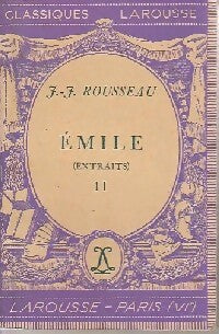 Livrenpoche : Emile (extraits) Tome II - Jean-Jacques Rousseau - Livre