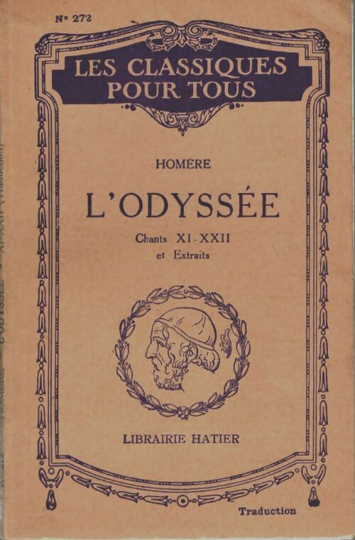 Livrenpoche : L'odyssée (chants XI à XXII et extraits) - Homère - Livre