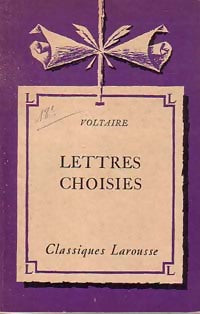 Livrenpoche : Lettres choisies - Voltaire - Livre
