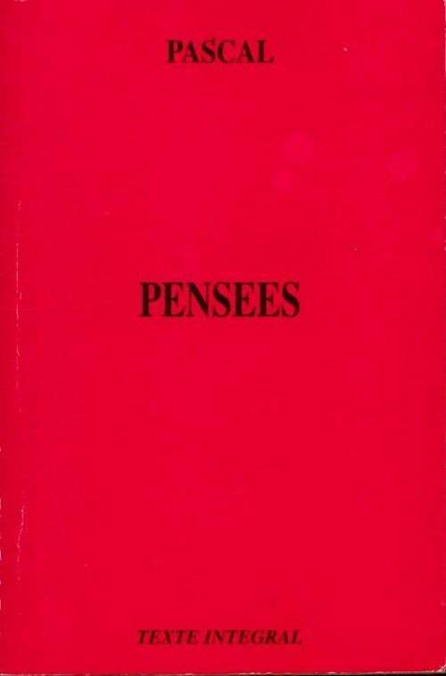 Livrenpoche : Pensées - Pascal - Livre