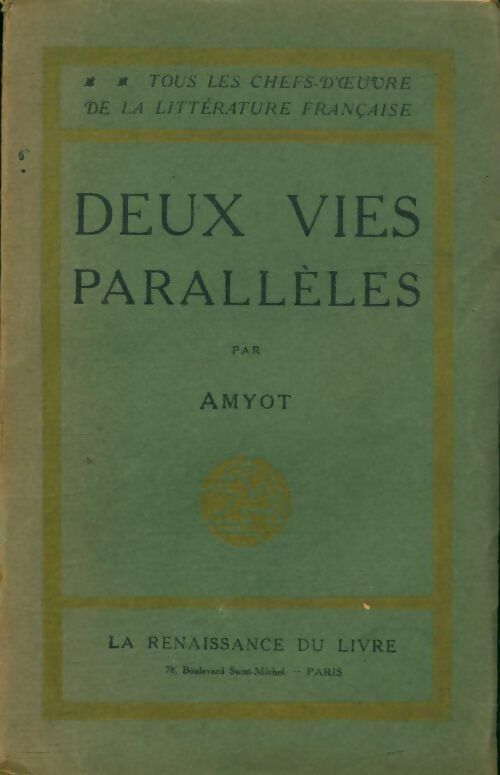 Livrenpoche : Deux vies parallèles - Amyot - Livre