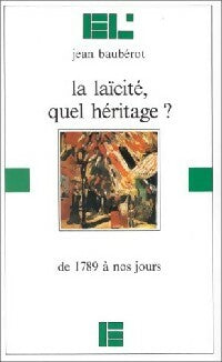 Livrenpoche : La laïcité, quel héritage ? - Jean Bauberot - Livre