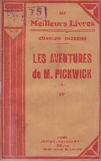 Livrenpoche : Les aventures de Mr Pickwick Tome IV - Charles Dickens - Livre
