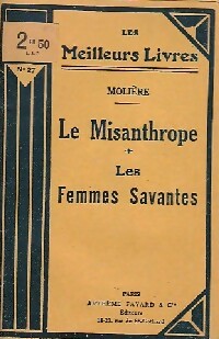 Livrenpoche : Le misanthrope / Les femmes savantes - Molière - Livre