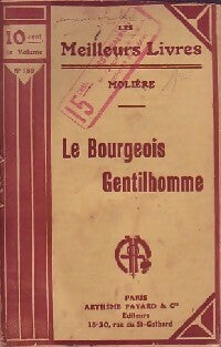 Livrenpoche : Le bourgeois gentilhomme - Molière, Y. Bomati - Livre