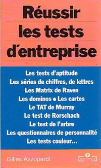 Livrenpoche : Réussir les tests d'entreprise - Gilles Azzopardi - Livre